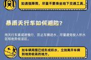 最高级别暴雨红色生效中 避险防御指南请收好