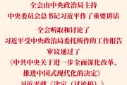 党的二十届三中全会审议通过《中共中央关于进一步全面深化改革、推进中国式现代化的决定》